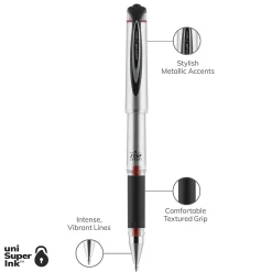 Pens|uni-ball uniball 207 Impact Gel Pens, Bold Point, 1.0mm, Red Ink (65802)
