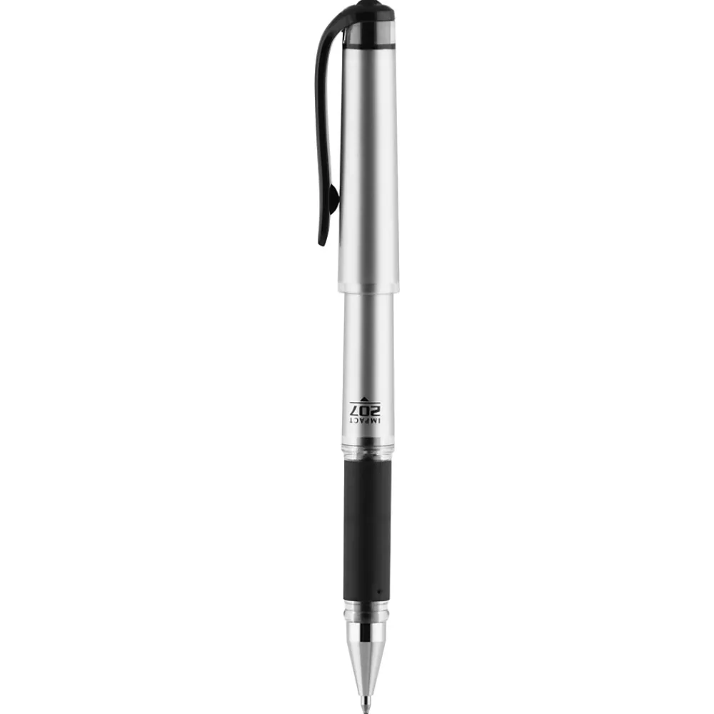 Pens|uni-ball 207 Impact Gel Pens, Bold Point, Black Ink, Dozen (65800)