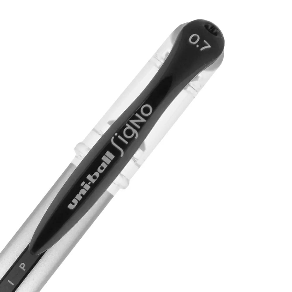 Pens|uni-ball Gel Grip Gel Pens, Medium Point, Black Ink, Dozen (65450)