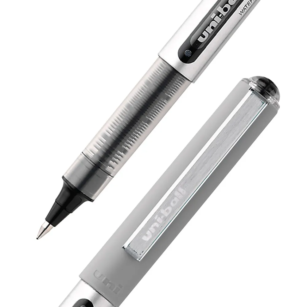 Pens|uni-ball Vision Rollerball Pens, Fine Point, 0.7mm, Black Ink, Dozen (60126)
