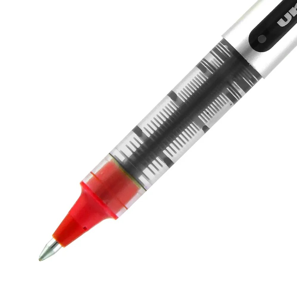 Pens|uni-ball uniball Vision Rollerball Pens, Fine Point, 0.7mm, Red Ink (60139)