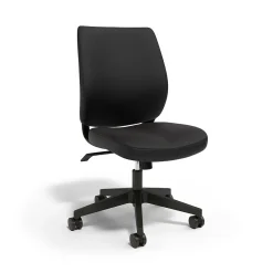 Office Chairs*Union & Scale â„¢ Essentialsâ„¢ Ergonomic Armless Fabric Task Chair, Black (UN59382)