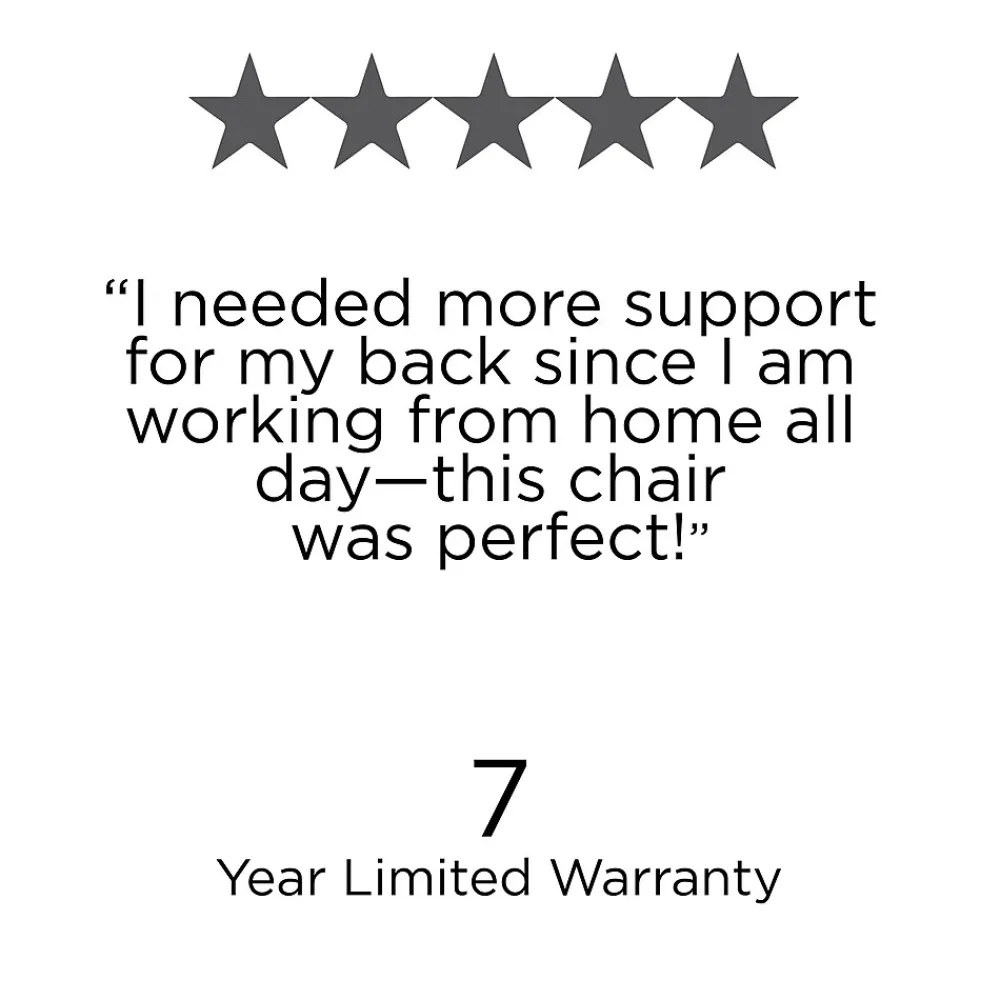 Office Chairs*Union & Scale ™ Essentials™ Ergonomic Armless Fabric Task Chair, Black (UN59382)
