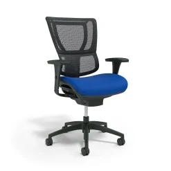 Office Chairs*Union & Scale FlexFitâ„¢ Ergonomic Mesh Swivel Task Chair, Blue/Black (UN59413)