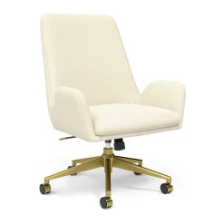Office Chairs*Union & Scale â„¢ MidMod Ergonomic Fabric Manager Chair, Cream (UN56982)