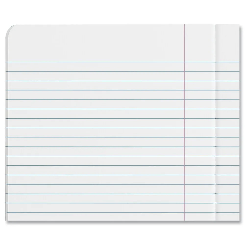 Composition Notebooks|Universal Composition Book, College Rule, 7 1/2 X 9 3/4, White, 100 Sheets
