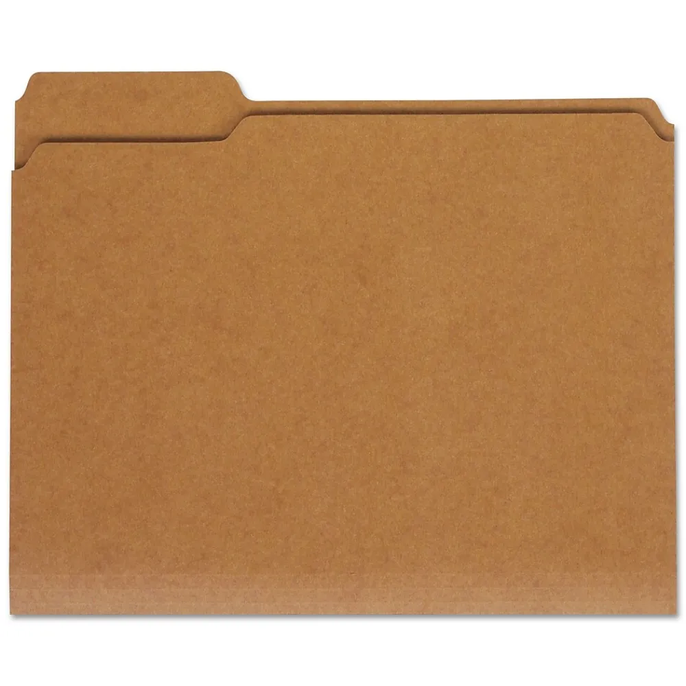 File Folders|Universal File Folder, Letter Size, Kraft, 100/Box (UNV16133)
