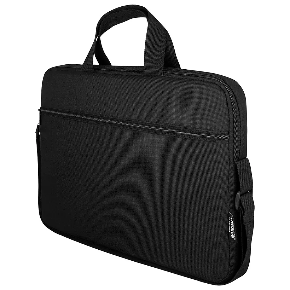 Laptop Bags|Urban Factory NYLEE 14.1" Polyester Water Resistant Laptop Bag, Black (UBFTLS14UF)