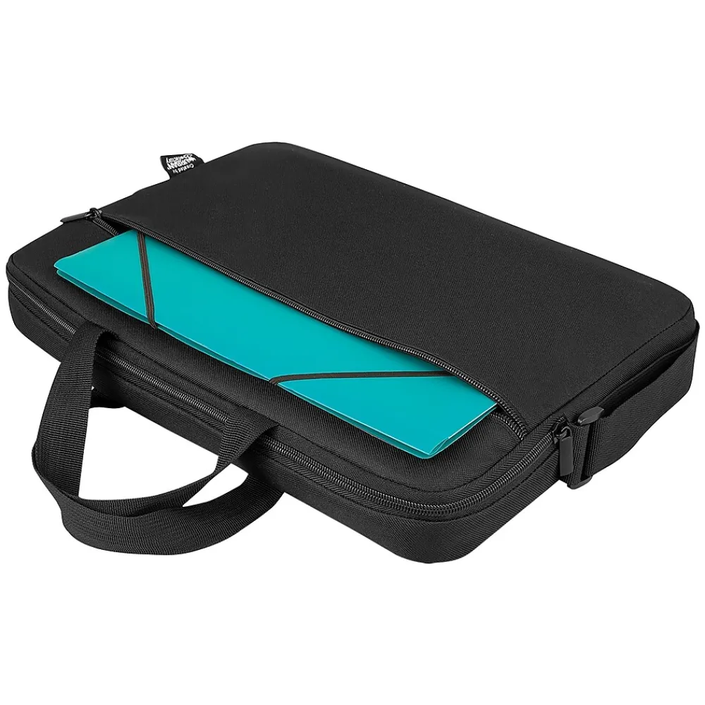Laptop Bags|Urban Factory NYLEE 15.6" Polyester Water Resistant Laptop Bag, Black, 20/Pack (KIT15UBFX20PKSTP)