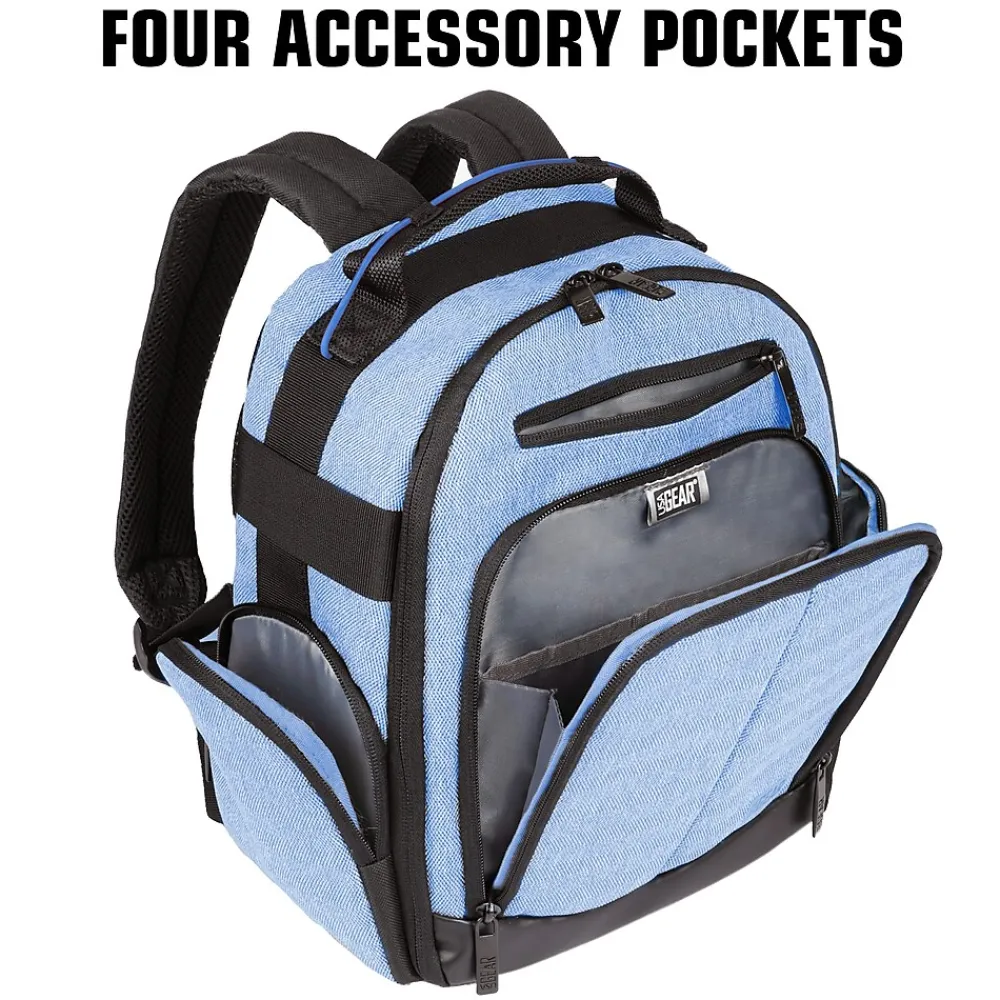 USA Gear U Series UBK VR Headset Backpack, Medium, Blue (9033575)