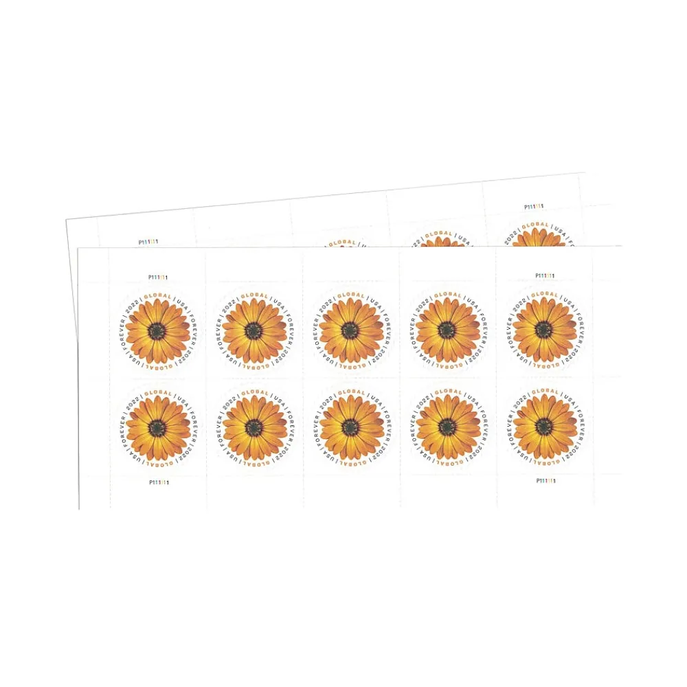 Postage Stamps|USPS Global Forever, 20 Postage Stamps (4EVGLOB)