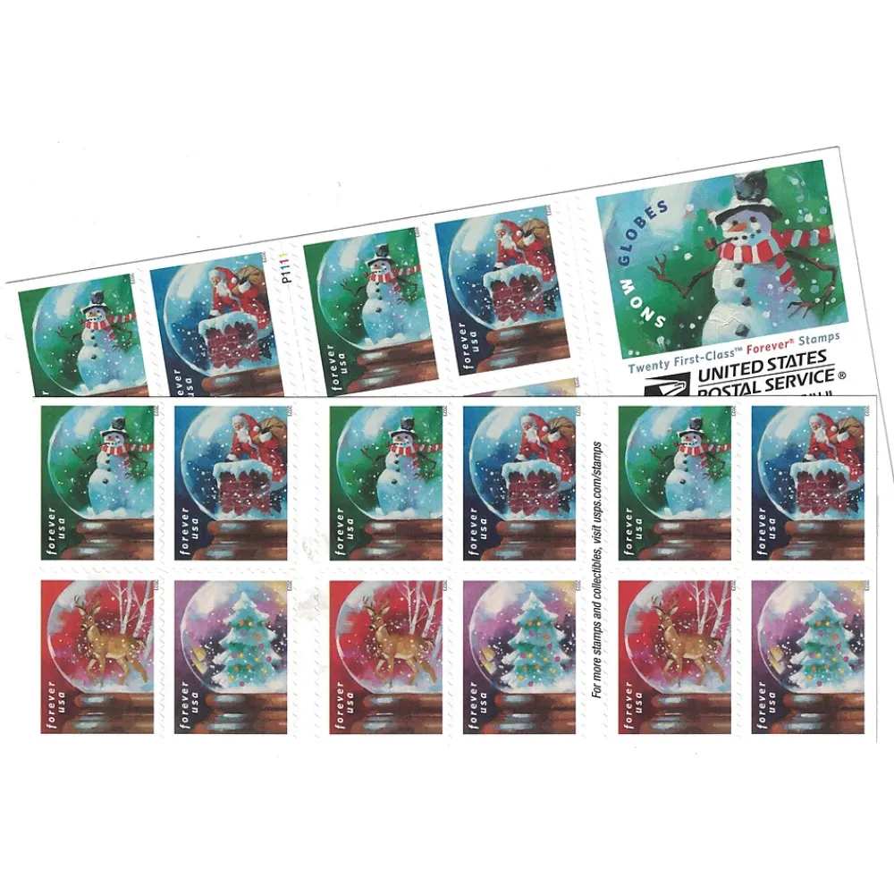 Postage Stamps|USPS Holiday Forever, 20 Postage Stamps (FOREVERHOLID20)