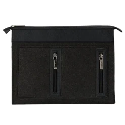 2 Pack Slim Light weight Sleeve Case for 13 - 14 Inch Laptop, Black and Brown (PT_000001153)<Vangoddy