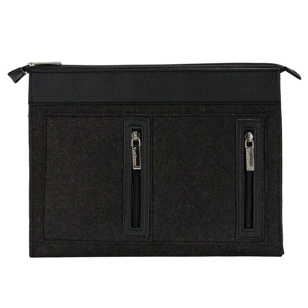 2 Pack Slim Light weight Sleeve Case for 10 - 12 Inch Tablet and Laptop, Black and Brown (PT_000001154)<Vangoddy New