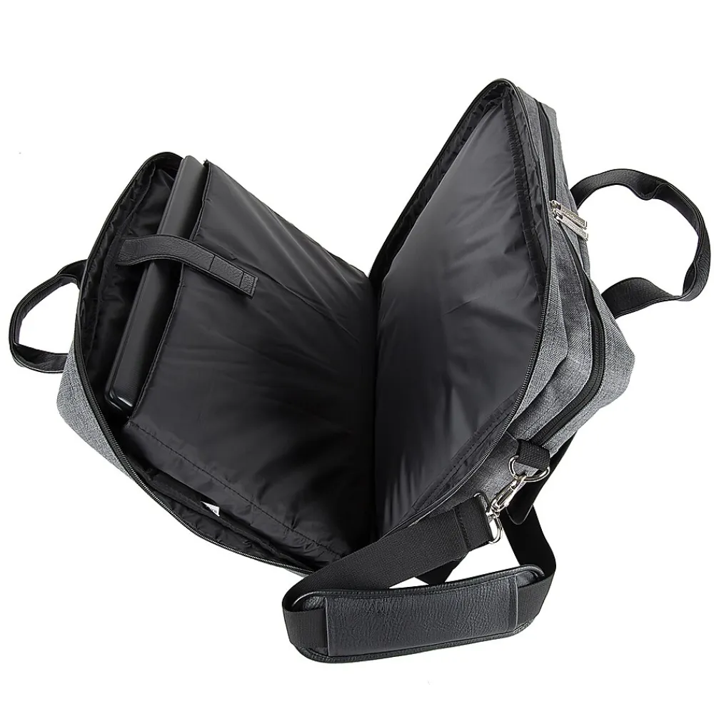 Chrono Grey Laptop Messenger Bag Fit 14 to 15.6 Inch Laptop (MSBLEA133)<Vangoddy