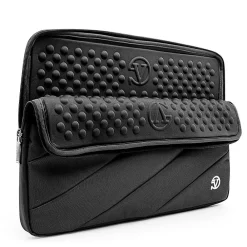 Laptop Sleeve, Black Canvas (NBKLEA111)<Vangoddy Sale