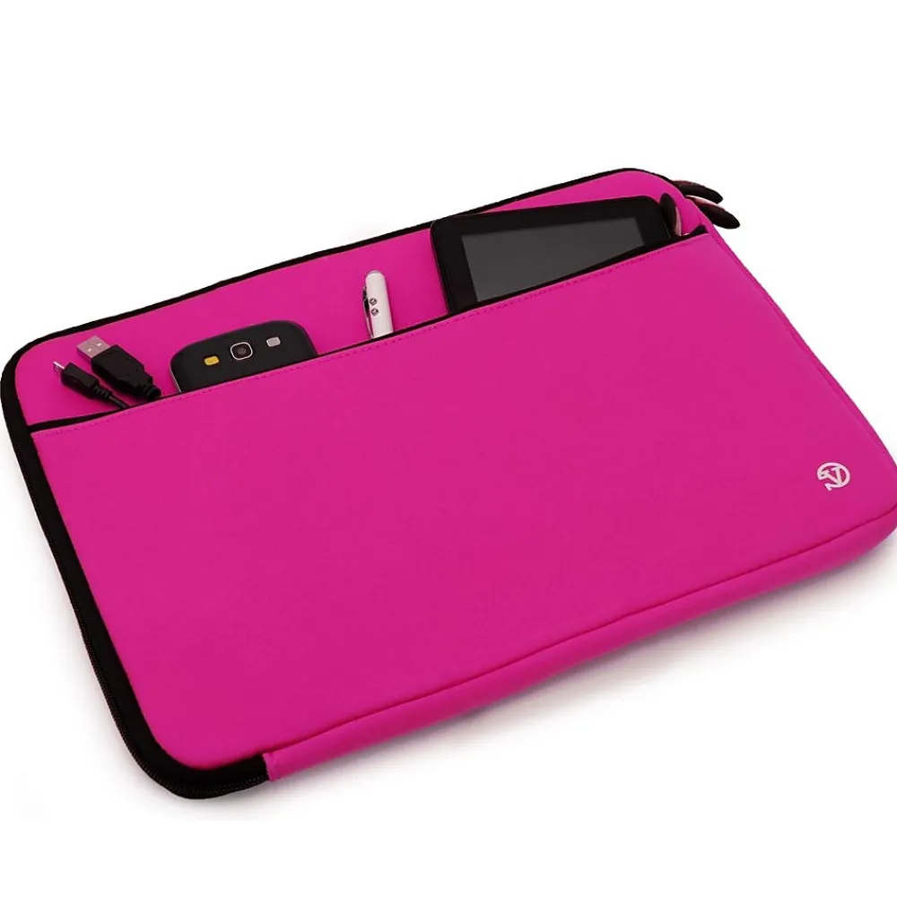 Protective Neoprene Laptop Carrying Sleeve Fits up to 14" Laptops (Magenta)<Vangoddy Sale