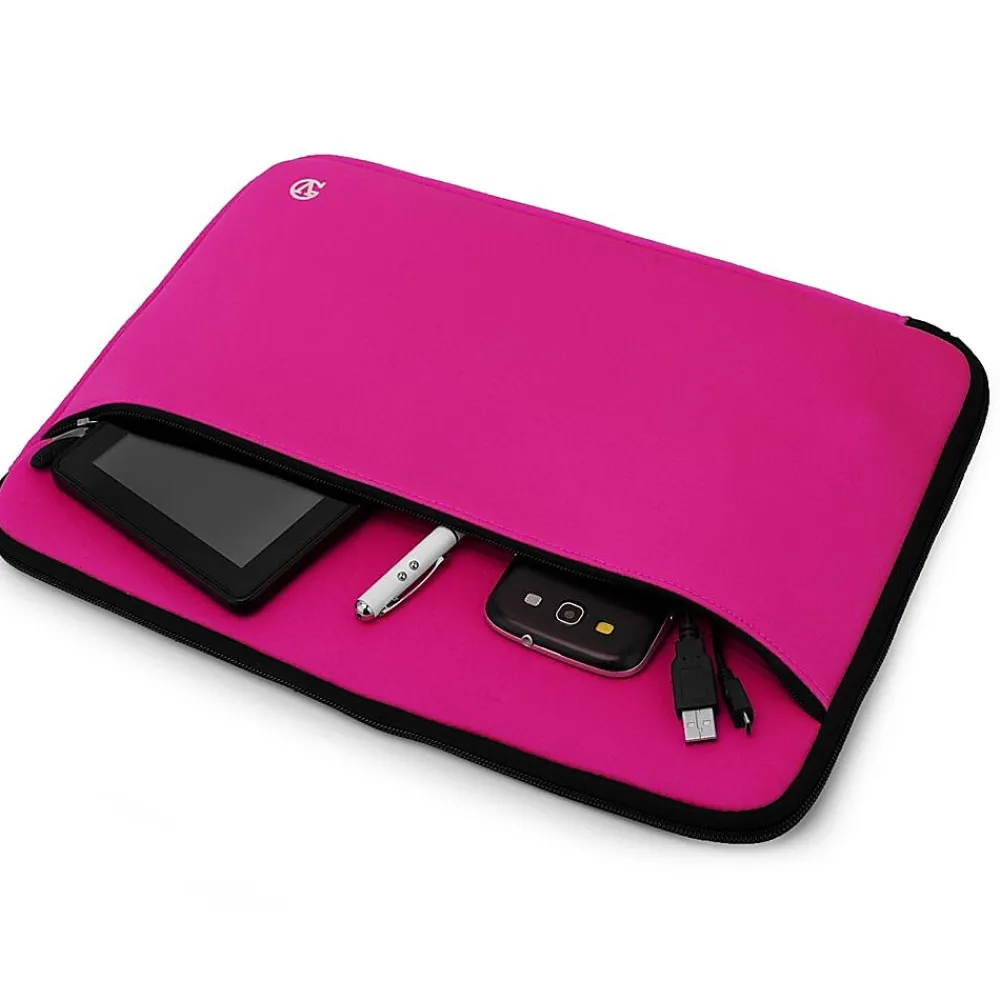 Protective Neoprene Laptop Carrying Sleeve Fits up to 14" Laptops (Magenta)<Vangoddy Sale