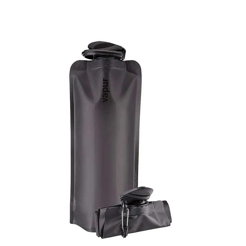 Vapur Anti-Bottle Collapsible Wide Mouth Water Bottle, 34 oz., Blackout (10219)