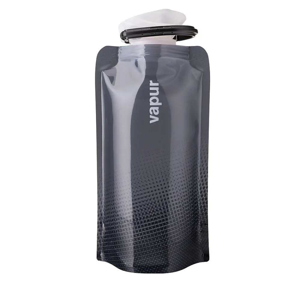 Vapur Anti-Bottle Collapsible Wide Mouth Water Bottle, 18 oz., Cool Grey (10201)