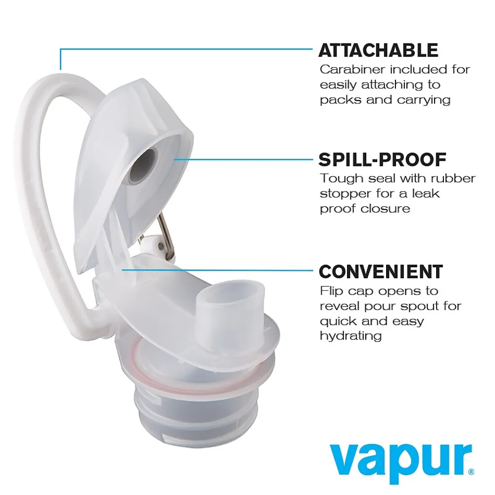 Vapur Anti-Bottle Collapsible Wide Mouth Water Bottle, 23 oz., Fire (10159)