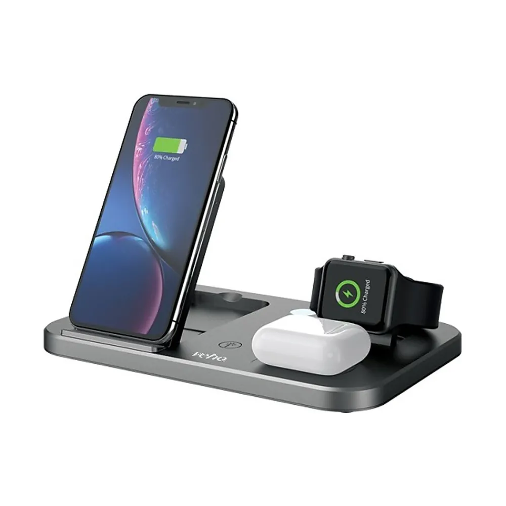 DS-7 USB Type-C Charging Station for iPhone/Samsung/AirPods, Black (VWC-004-DS7)<Veho Sale