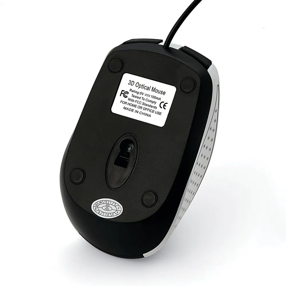 Clearance Verbatim Corded Notebook Optical 99740 Wireless Laser Mouse, White