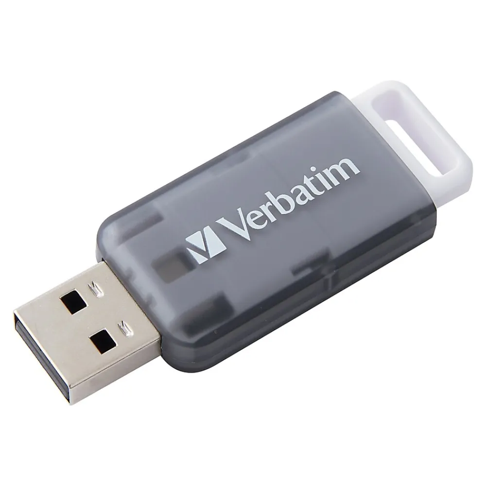 Hot Verbatim SeaGlass 128GB USB 3.2 Type A Flash Drive, Gray (70909)