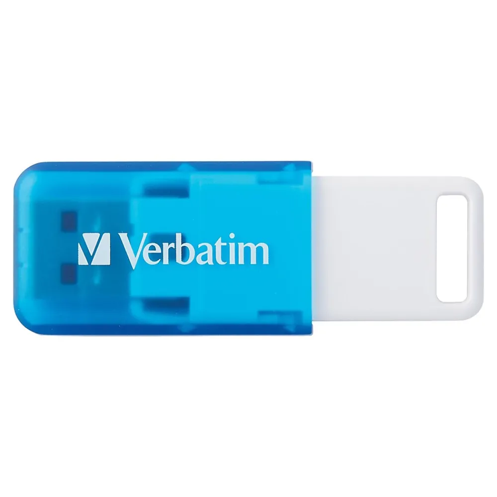 Online Verbatim SeaGlass 32GB USB 3.2 Type A Flash Drive, Blue (71268)