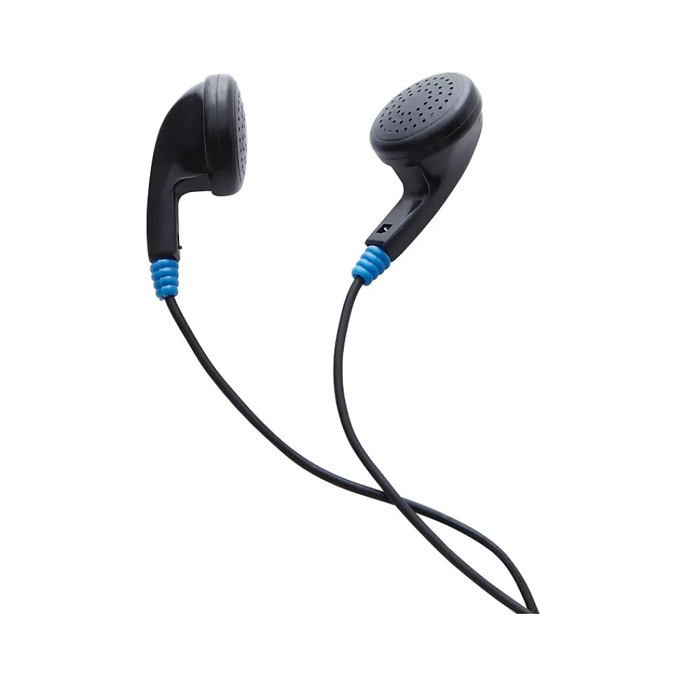 Wired Ambient Sound Headphones, Black, 50/Carton (99711CT)<Verbatim