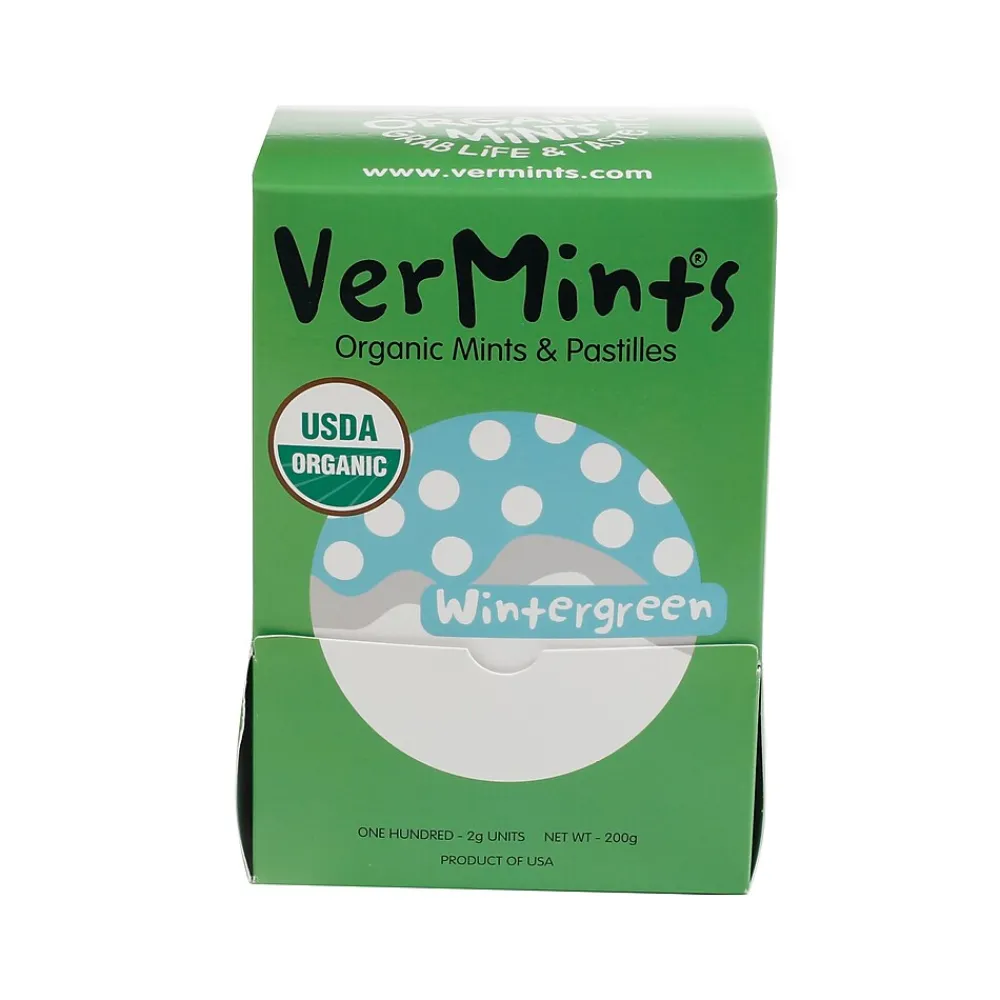 VerMints Wintergreen Mints, 100 Pieces/Pack, 100/Box (VNT00993)