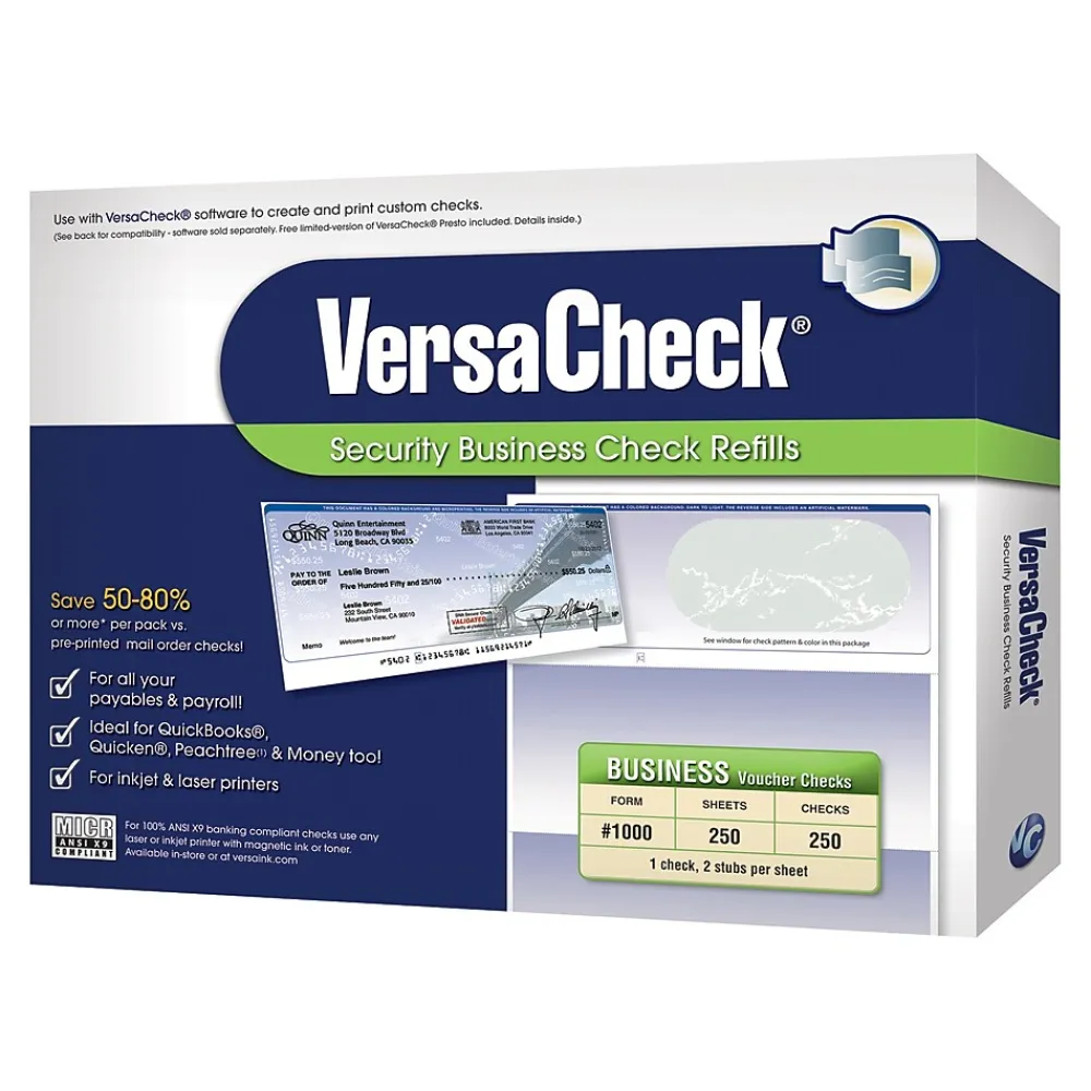 Business Forms*VersaCheck Form No. 1000 Prestige Guest Checks Refill, 8.5" x 11", 250 Checks/Pack (10GP01-1223)