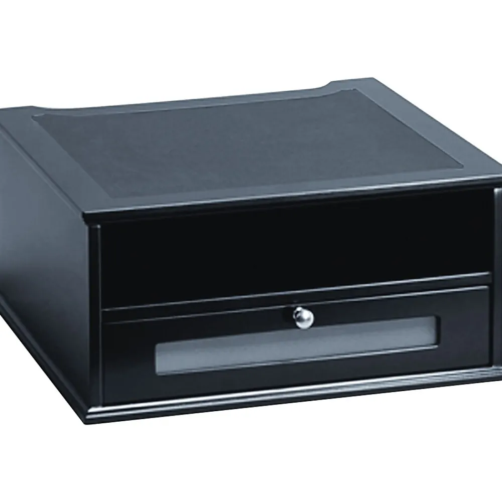Discount Victor Technology Wooden Desktop Monitor Riser, Midnight Black (1175-5)