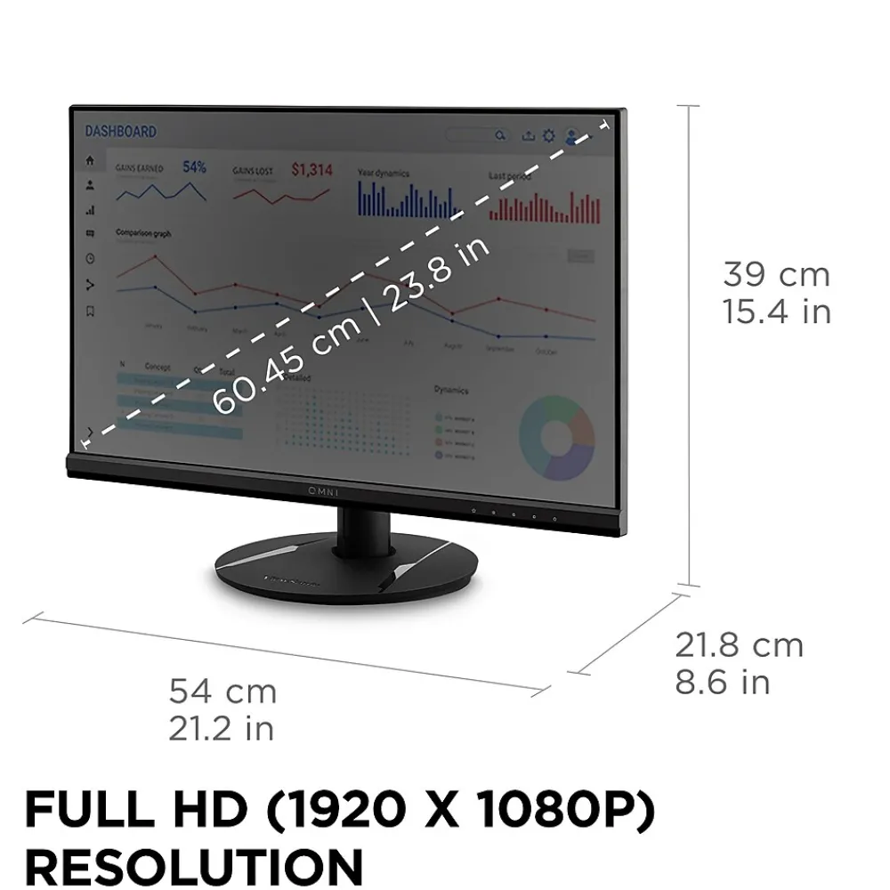 Sale ViewSonic 24" 100 Hz LCD Gaming Monitor, Black (VX2416)