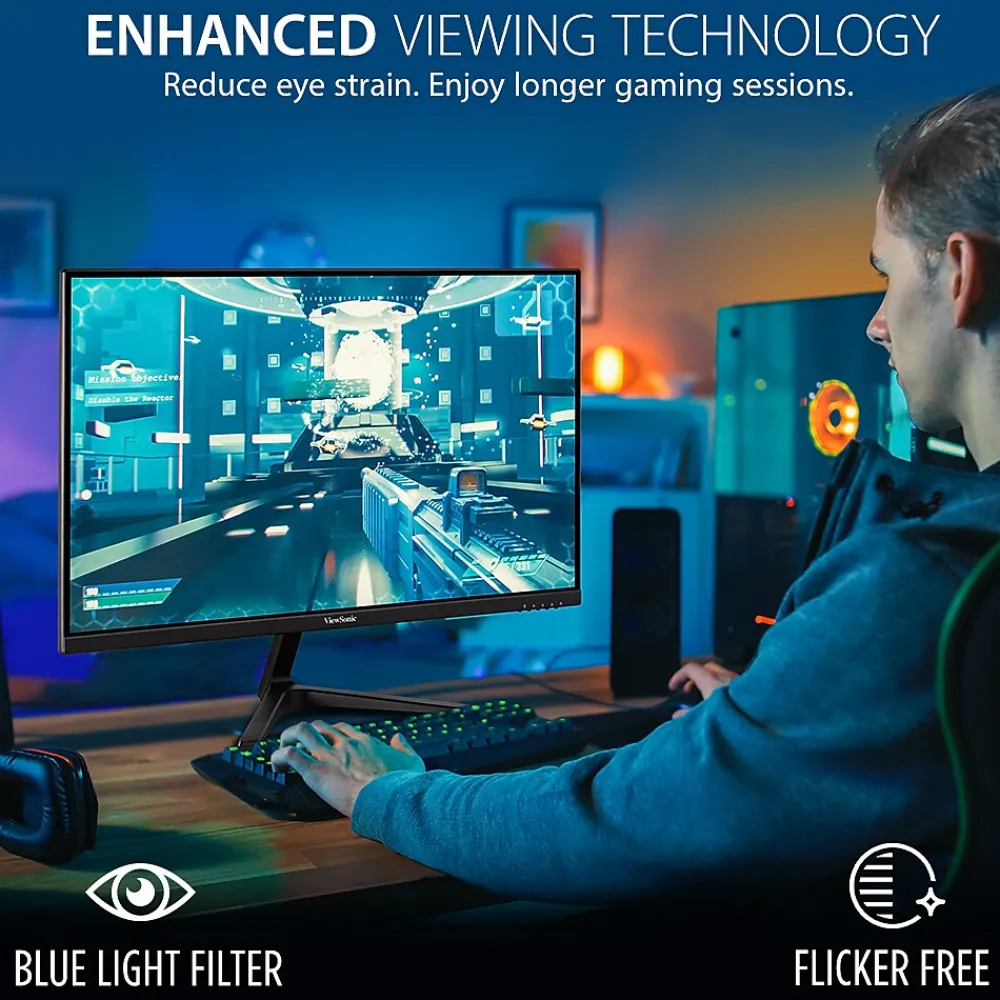 New ViewSonic 27" 165 Hz LED Gaming Monitor, Black (VX2718-P-MHD)