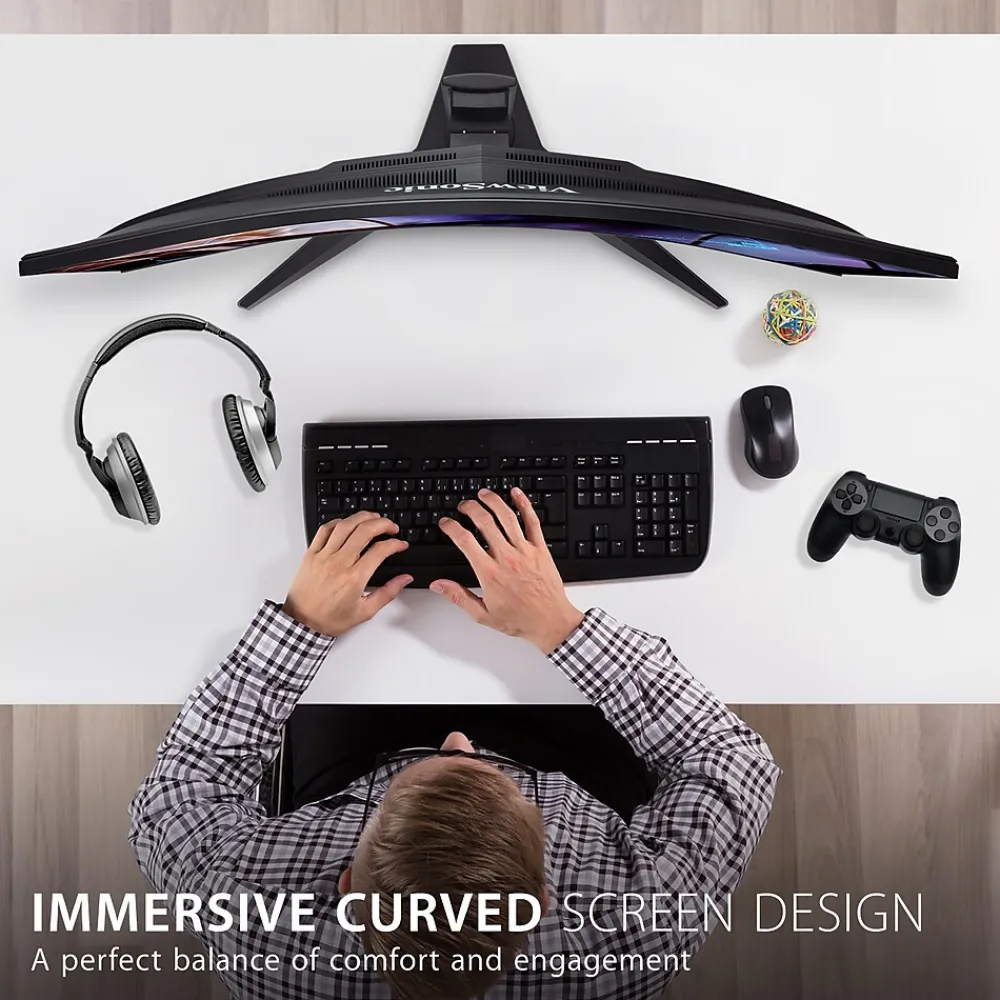 Clearance ViewSonic 34" Curved 144 Hz LCD Gaming Monitor, Black (VX3418-2KPC)