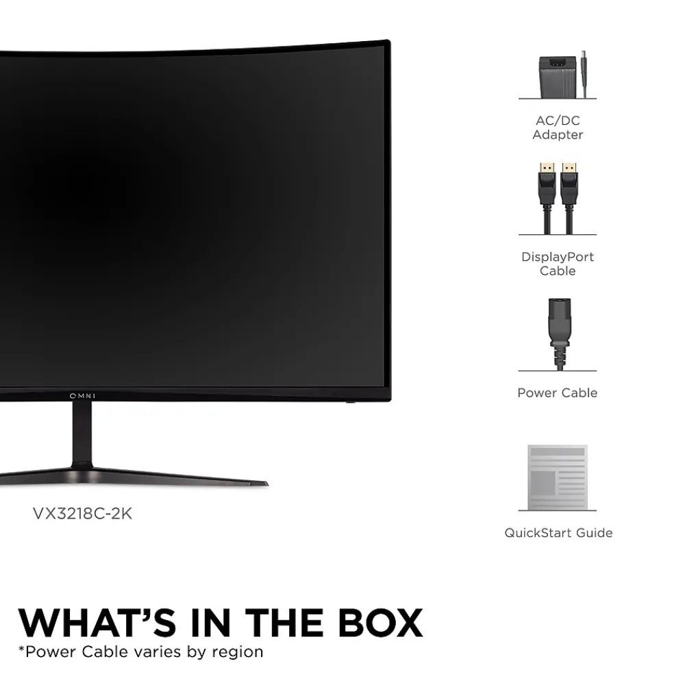 Clearance ViewSonic 32" Curved 165 Hz LCD Gaming Monitor, Black (VX3218C-2K)