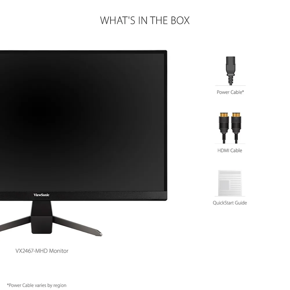 Best ViewSonic 24" 100 Hz LED Gaming Monitor, Black (VX2467-MHD)