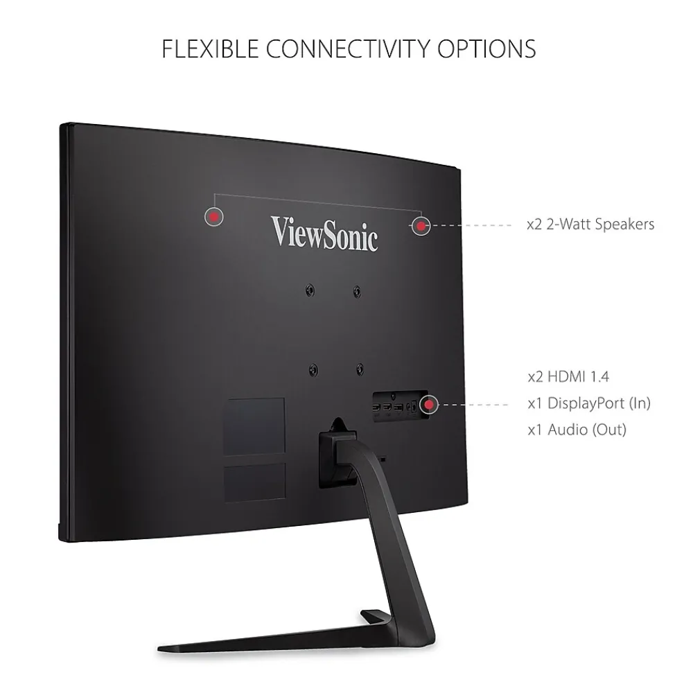 New ViewSonic 32" Curved 180Hz LCD Gaming Monitor, Black (VX3218-PC-MHD)