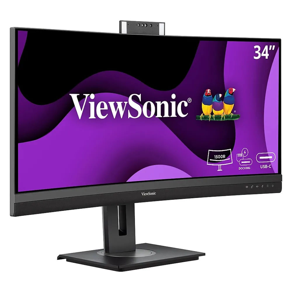 Hot ViewSonic 34" Curved 100Hz LED Monitor, Black (VG3457CV)