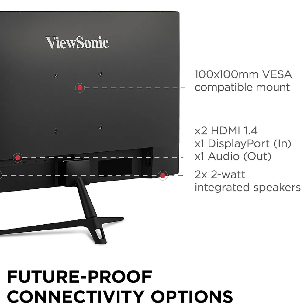 Discount ViewSonic 24" 180Hz LCD Gaming Monitor, Black (VX2428)