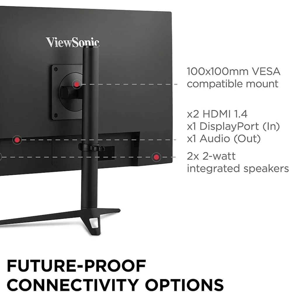 Discount ViewSonic 27" 180Hz LCD Gaming Monitor, Black (VX2728J)