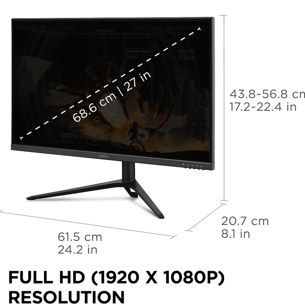 Discount ViewSonic 27" 180Hz LCD Gaming Monitor, Black (VX2728J)