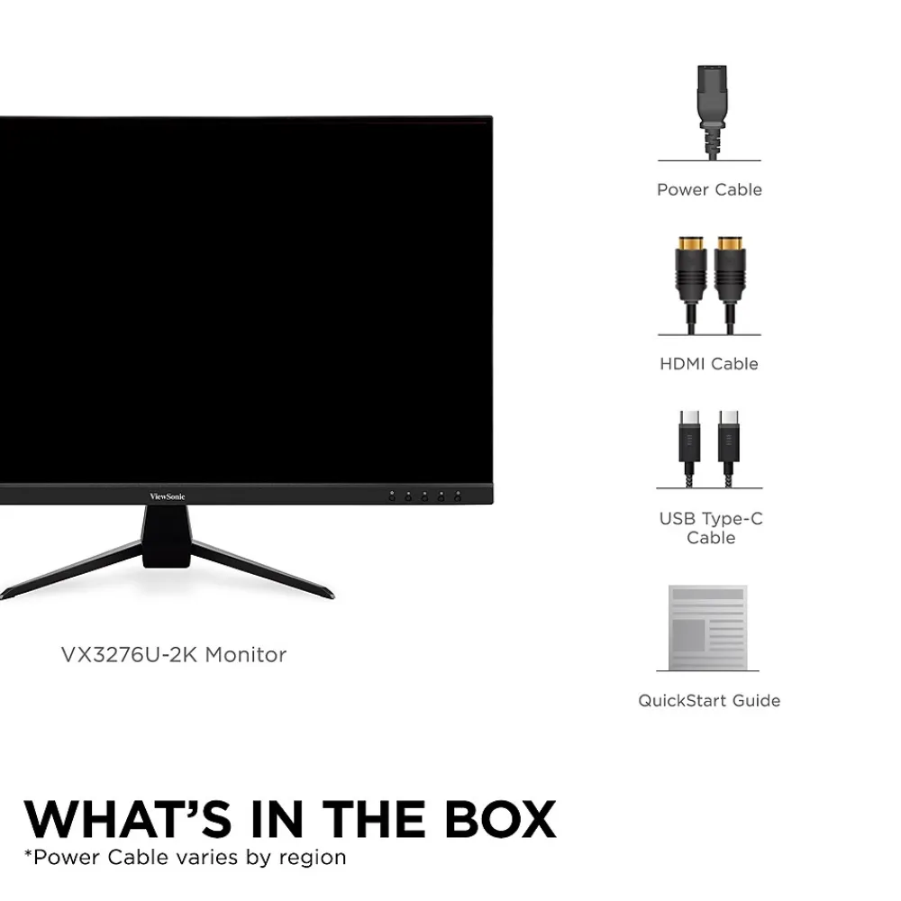 Hot ViewSonic 32" 75Hz LCD Monitor, Black (VX3267U-2K)