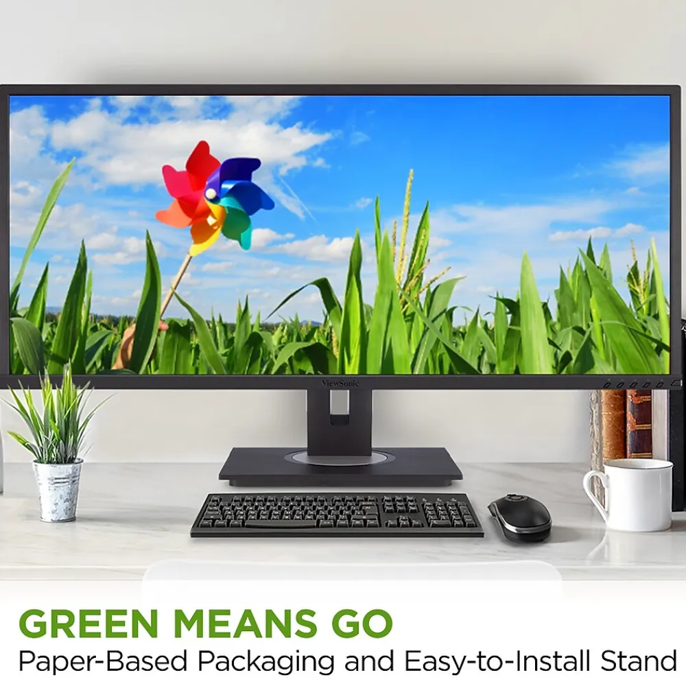 Discount ViewSonic 34" 100Hz LCD Monitor, Black (VG3456A)