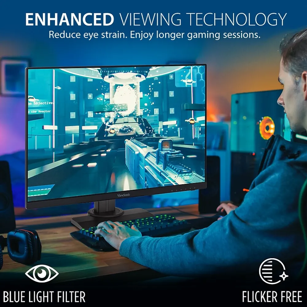 Online ViewSonic 24" 240Hz LED Gaming Monitor, Black (XG2431)