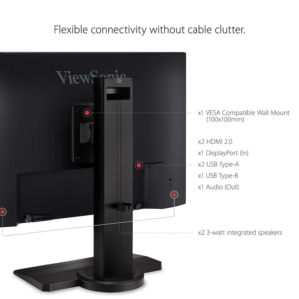 Online ViewSonic 24" 240Hz LED Gaming Monitor, Black (XG2431)