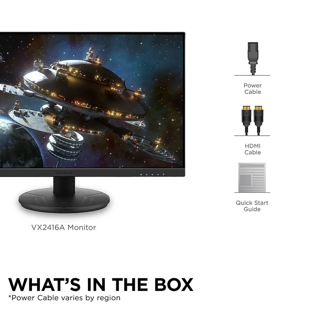 Best ViewSonic 24" 120Hz LED Gaming Monitor, Black (VX2416A)