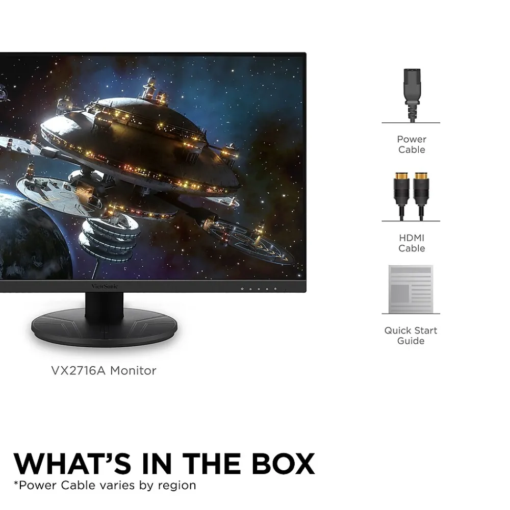 Best ViewSonic 27" 120Hz LED Gaming Monitor, Black (VX2716A)