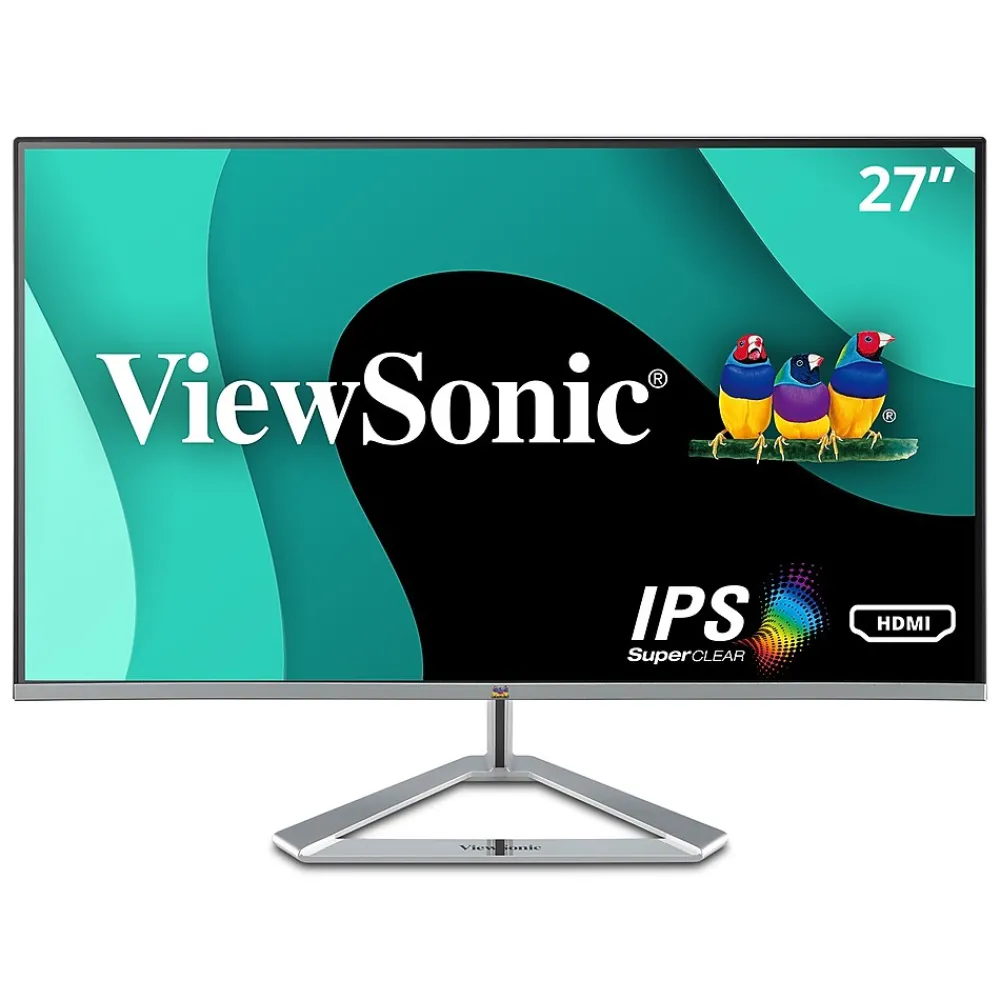 Discount ViewSonic 27" 100Hz LED Monitor, Black/Silver (VX2776-SMHD)